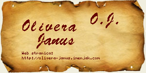 Olivera Janus vizit kartica
